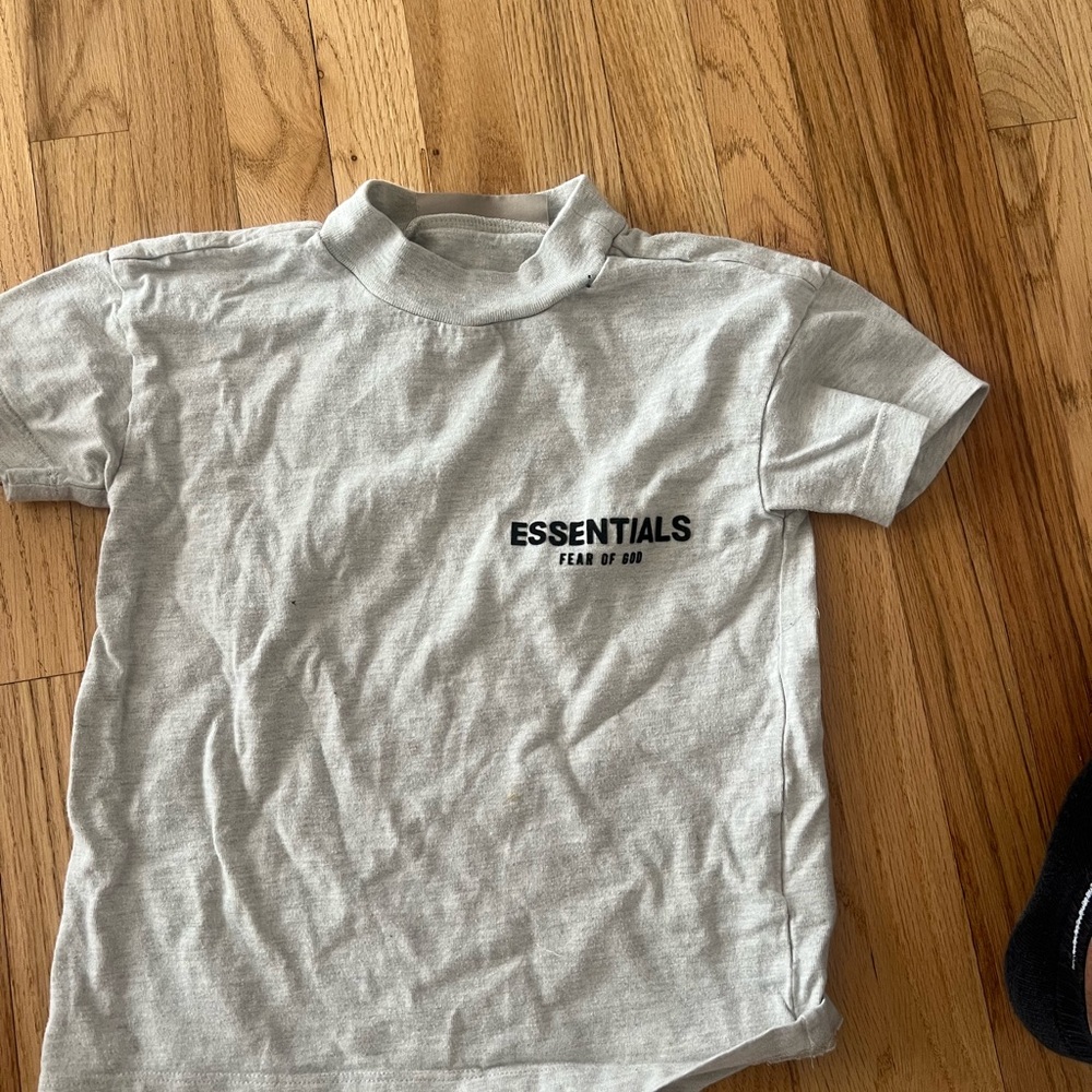 Essentials Light Gray Crewneck Tee